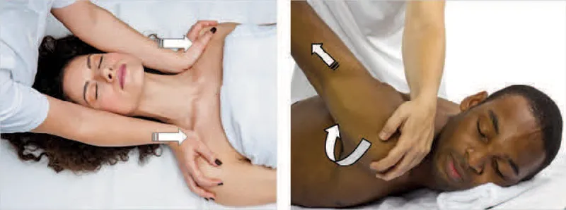 examples of aligning movements with two clients' breaths during table work.