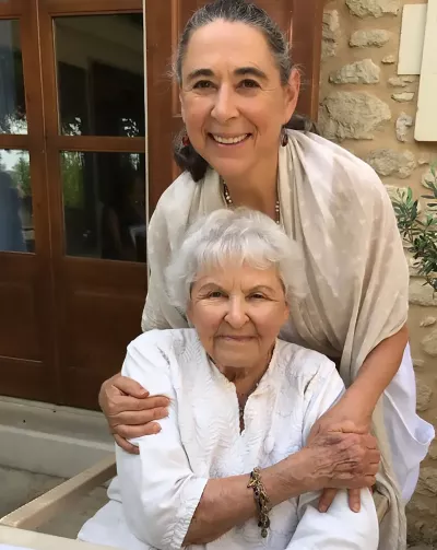Deborah with her daughter Sarah Livia Szekely Brightwood, who presides over the family business as president.
