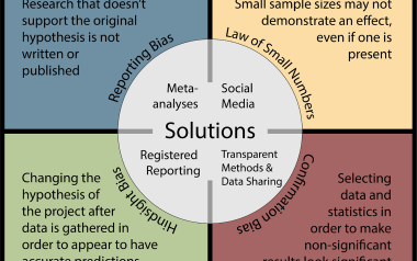 a chart describing different kinds of publication bias that can occur. 