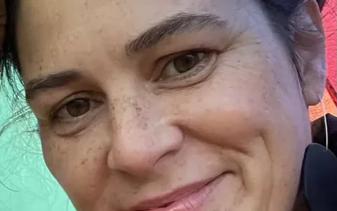 Woman smiling. 